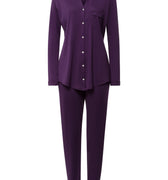 Pure Essence Button Front Soft Cotton Pajama Set | Amethyst 77949-2431